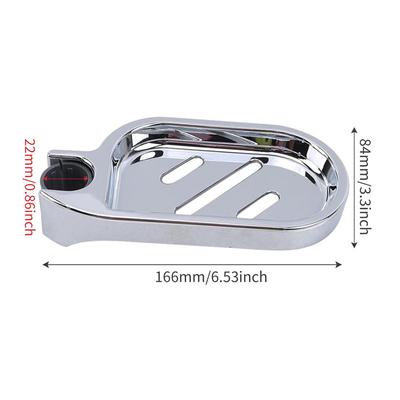 Clip-on Soap Dish Tray Holder Shower Slide Soap Plates Smooth Bathroom Bar Drop