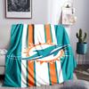 Dolphins Team Blanket Lightweight Flannel Bedding Blanket Perfect for Travel, Camping, Living Rooms, Offices, Sofas, Fan Christmas gift