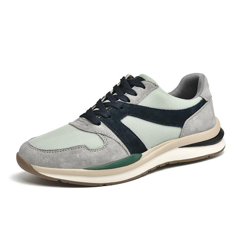 

Мужская обувь, новая весенне-летняя мужская повседневная модная обувь, мужская кожаная дышащая удобная сетчатая обувь, спортивная прилив 44