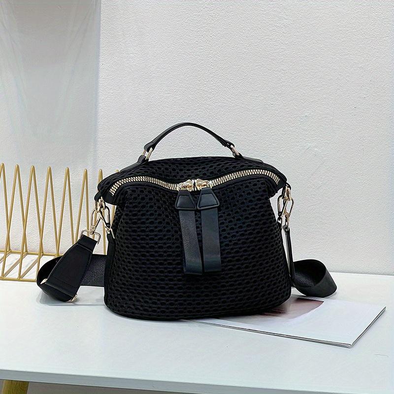 Women's Fashi Lightweight Crossbody Bag Large Capacity Portable Soft Shoulder Handbag