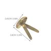 200 Pezzi Fermacarte a Due Punte Galvanizzati Borchie Metalliche Dorate per Artigianato Scrapbooking Fai da Te Ufficio Fermacarte a Borchia