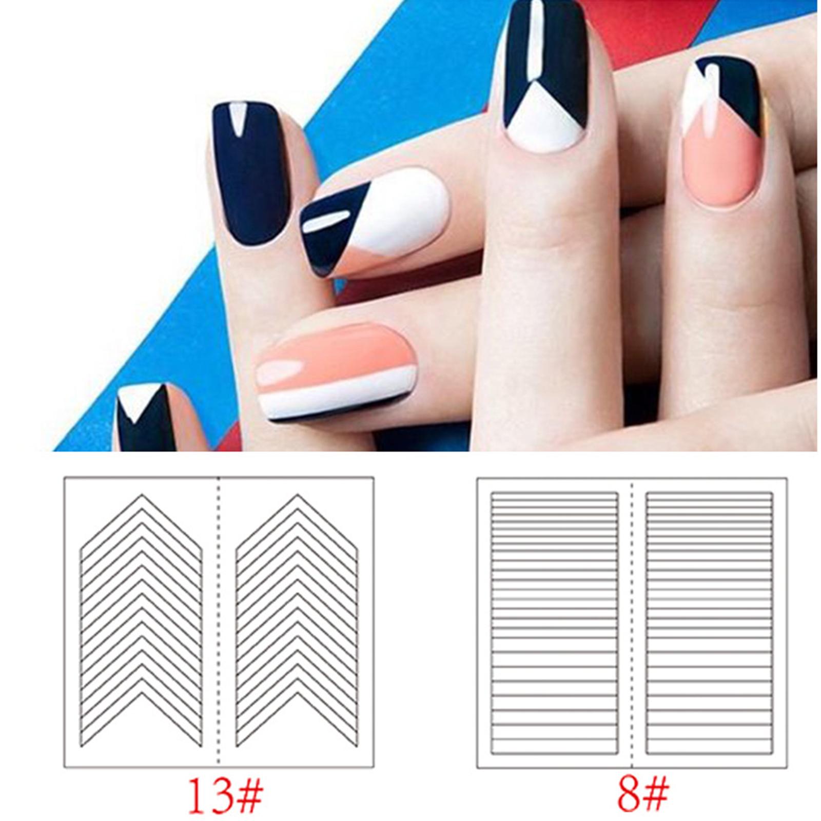 

Наклейки для французского маникюра, направляющие для французского маникюра, самоклеящиеся наклейки для ногтей, маникюрные наборы для самостоятельного украшения