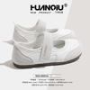 Global Velcro Mary Jane Shoes KMXFX80226 Summer New Round Head Single Shoes Flat Versatile Casual Shoes Women