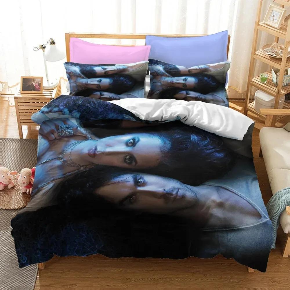 

Comforter The V-Vampire Diaries Bedding Set Horror Movie Print Single Full Queen King Size Adult Kids Bedclothes Comforter (quilt)-EU Single(135*200cm)3pcs