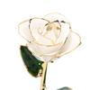 24K Gold Plated Rose With Stand Gold Dipped Rose Flower Decoration For Valentine's Day And Anniversary Home Decor Ornaments