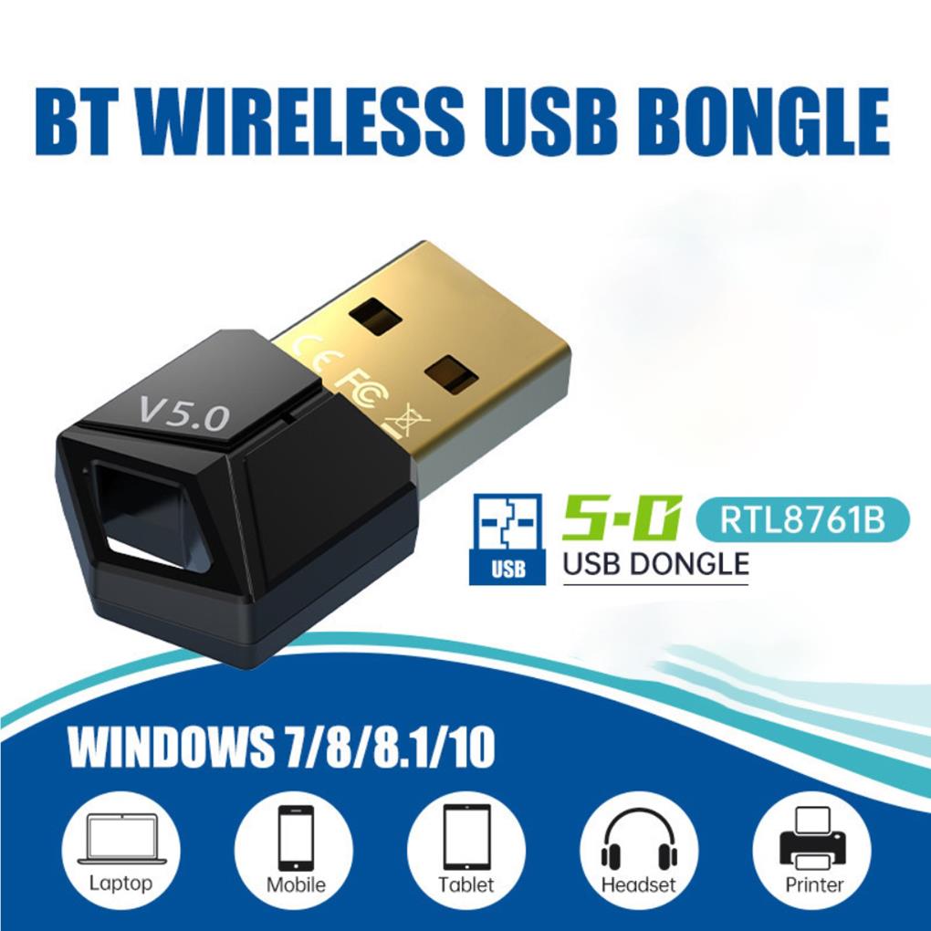 Bluetooth-kompatibel 5.0 USB-Adapter Professionell Tragbar Leicht Praktisch Tragbar Drahtlose Adapter PC