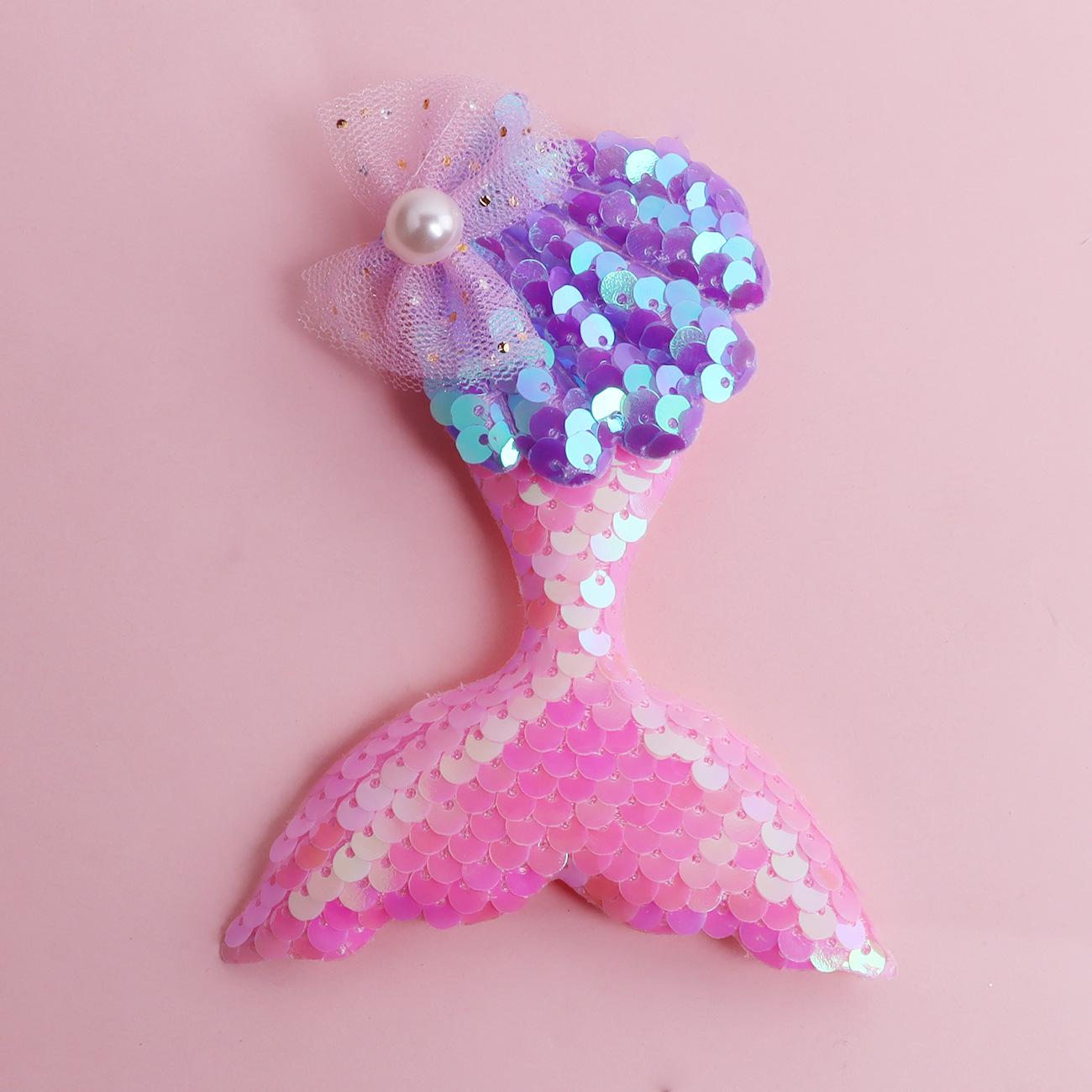 Mermaid Sequin Hair and Clothing Accessories Kit розовый