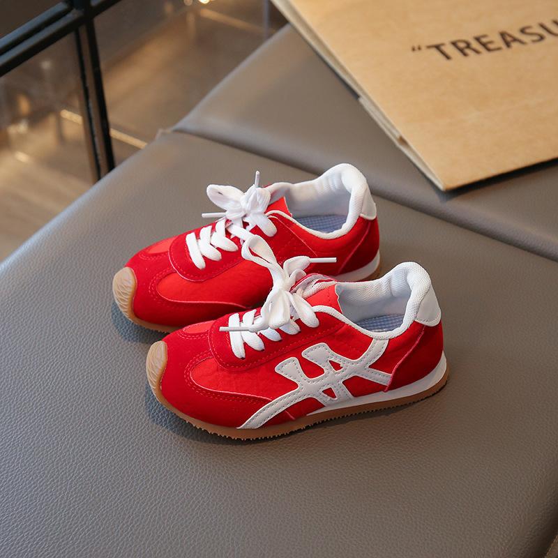 Kids Soft Sole German Trainer Shoes Boys Girls Casual Retro Running Sneakers For Spring Autumn Comfortable Walk