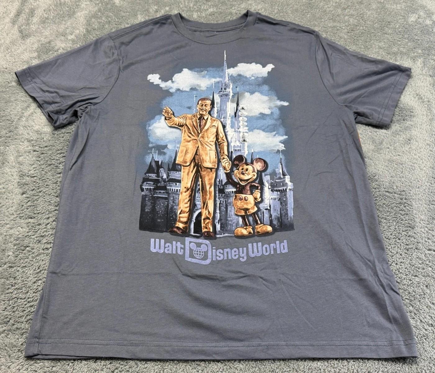 НОВАЯ футболка Walt Disney World Микки Маус Статуя Партнеры Замок Размер S-5XL 2XL
