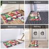 Christmas Gnome Printed Doormat Anti-Slip Bathroom Kitchen Mat Toilet Door Floor Entrance Carpet Rug