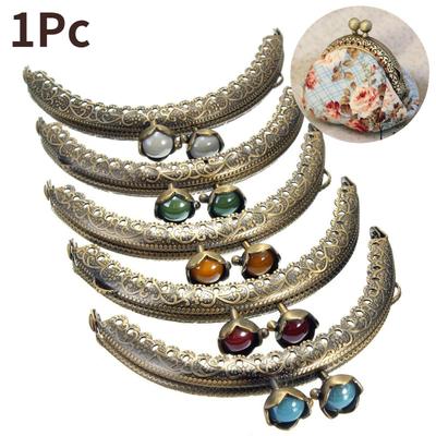 8,5 cm DIY Vintage raziaca hlava Rám na mince Rám peňaženky Kovová spona Uzáver Spojka Taštičky Diely Doplnky k peňaženke pre domácich majstrov