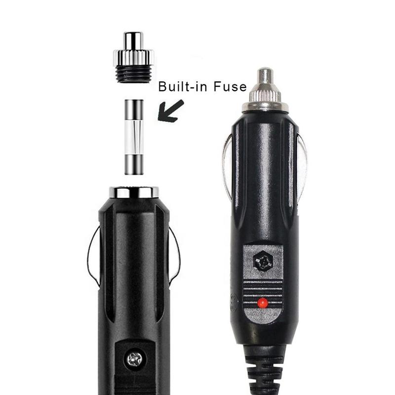 12V 10A Car Cigarette Lighter Socket Extension Cord Cable 2M/5M Male Plug To Female Socket Extension Cable Car Interior