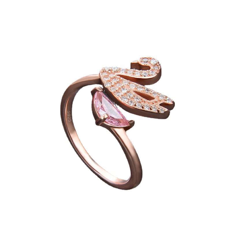 Lindon Classic 925 Sterling Silver Zircon Ring Ladies Jewelry Wedding Promise Party Gift