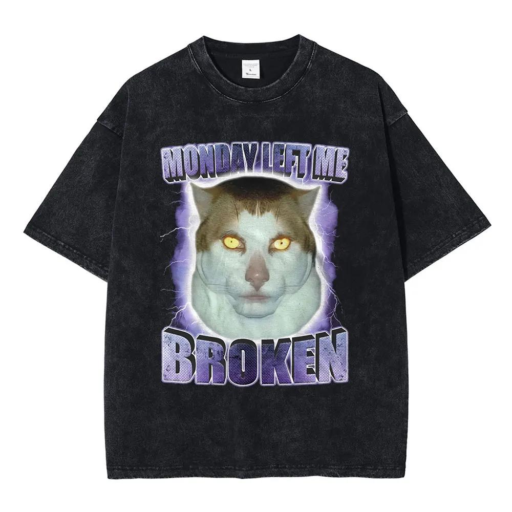 Italienischer Hirnfurz Lustige Meme T-Shirts Tralalero Tralala Tung Tung Tung Sahur Bombardiro Krokodil Brr Brr Patapim Gewaschene T-Shirts