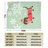 Dachshund Sausage Dog Christmas Santa Claus Blankets Fleece Decoration Ultra-Soft Throw Blanket for Bedding Couch Bedding Throws
