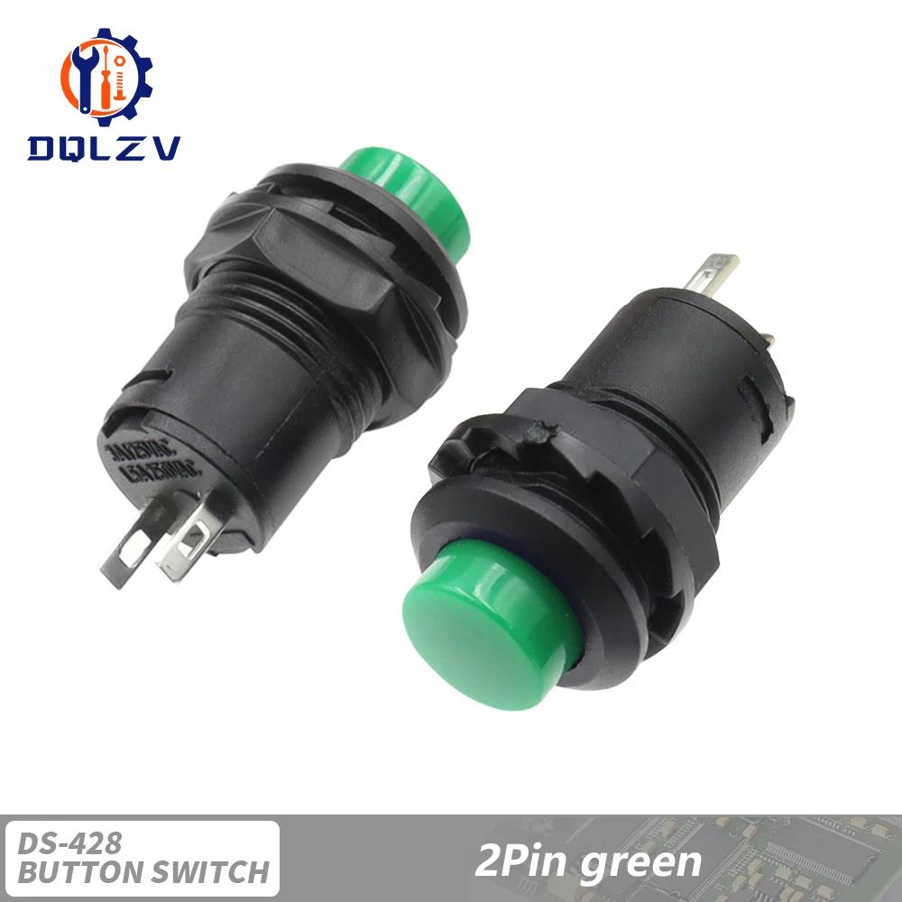 Selbsthaltende / Momentane Druckschalter DS228 DS428 12mm AUS - EIN Druckschalter 3A /125VAC 1.5A/250VAC DS-228 DS-428