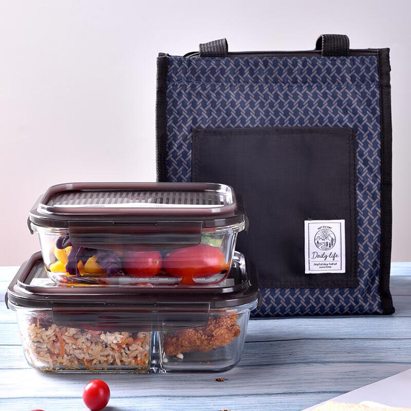 LOCK&LOCK Heat-Resistant Glass Food Container 2-Piece Set