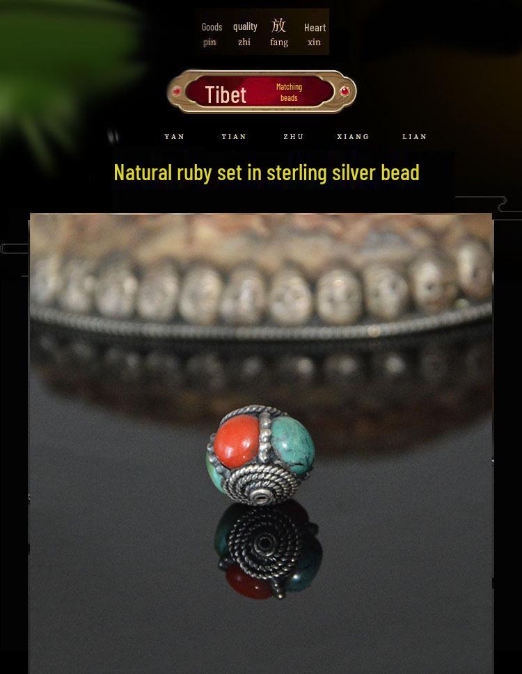 Turquoise & Red Coral Pumpkin Beads - High-Quality Spacer Accessories for Bracelets & Necklaces