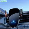 UYUXIO Manual Clamp Wireless Car Charger 15 Fast Charging Air Vent Car Mount Phone Holder for iPhone Samsung Android Phone