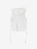 Lige Layered Hoodie Vest_Mesh White