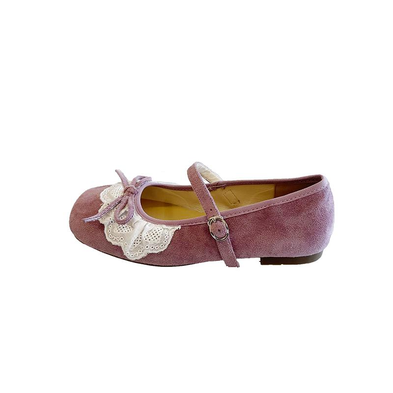 Fashion 2025 New Lace Edge Lefu Shoes Flat Fashion Spring and Autumn Ballet Shoes High Quality Women's Shoes
