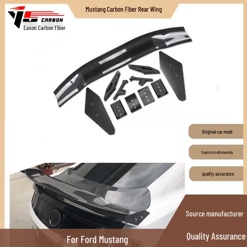 2015-2020 Ford Mustang Carbon Fiber Ducktail Rear Spoiler