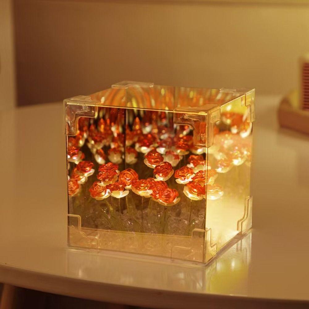 Desktop Decoration Cube Night Light DIY Material Atmosphere Lamp  Living Room
