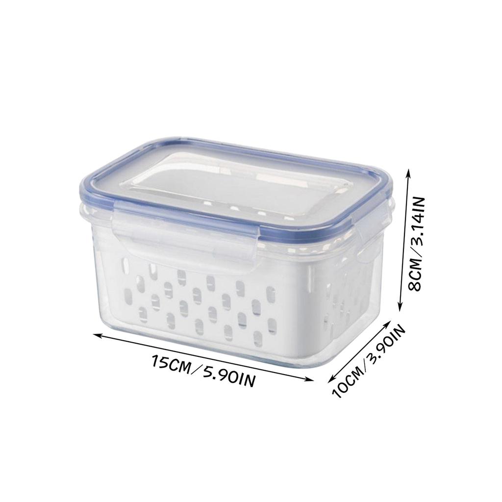 Förvaringsbehållare för frukt och grönsaker för kylskåp, arrangör för färskbehållare