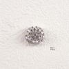 Trendiger Strass- und Zirkon-Nagelschmuck mit diamantbesetzten Metallpailletten
