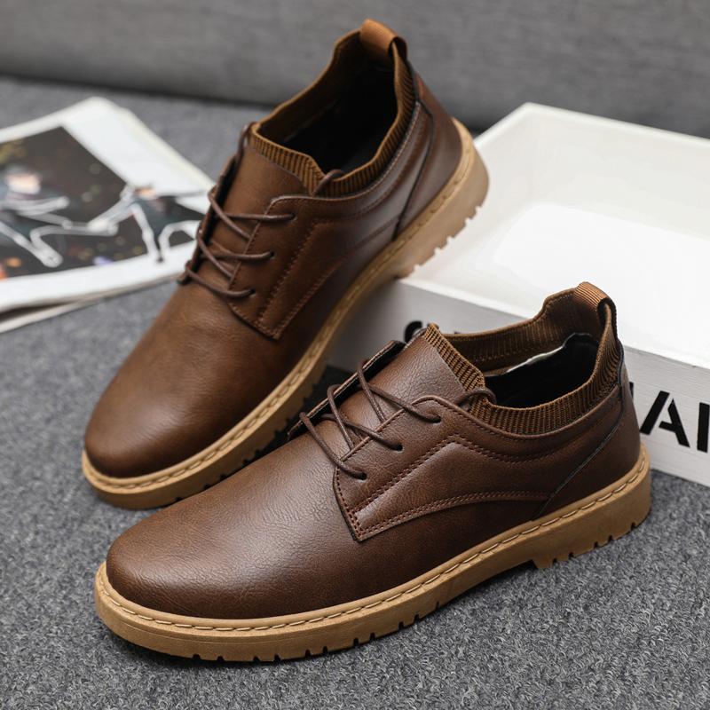 Brand Handmade Breathable Men's Oxford Shoes Top Quality Dress Shoes Men Flats Sneakers Fashion Men Leather Work Shoes