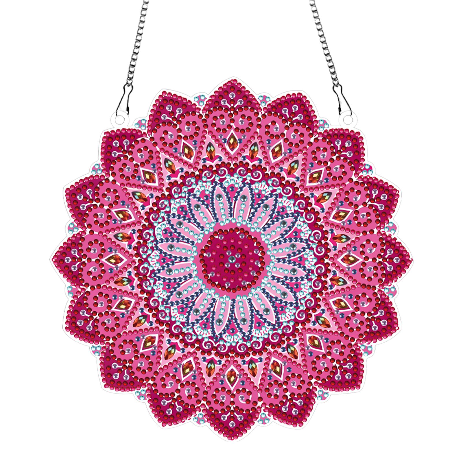 

2D FIat DIY Mandala Special Shape Art Rhinestone Makeup Mirror 5D Diamond Makeup Mirror Crystal Diamond Painting Kit Mirror