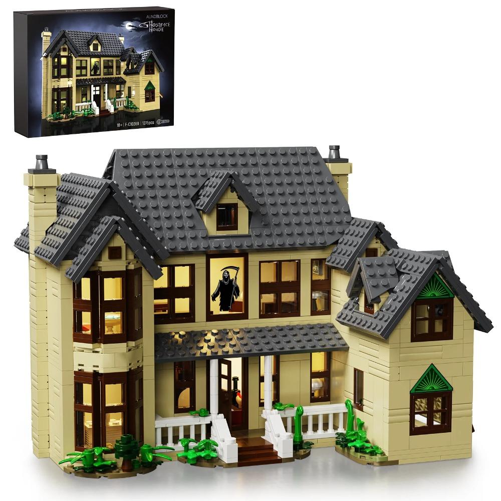 Ensemble Blocs de Construction Spring Hill Estate Horreur Film Ghostface Maison Briques Jouets Éducatifs Cadeaux Halloween pour Adultes[1275PCS]
