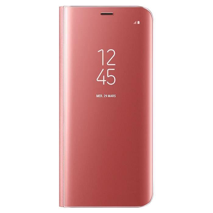 Skal för Samsung Galaxy Note 8 - KEBO - Stöttåligt - Roséguld - Halvtransparent flik - Unisex