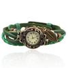 Watch for Women Women Retro LeatherWinding Bracelet Leaf Pendant Watch  Dial Design Leather Strap Accessories for Women