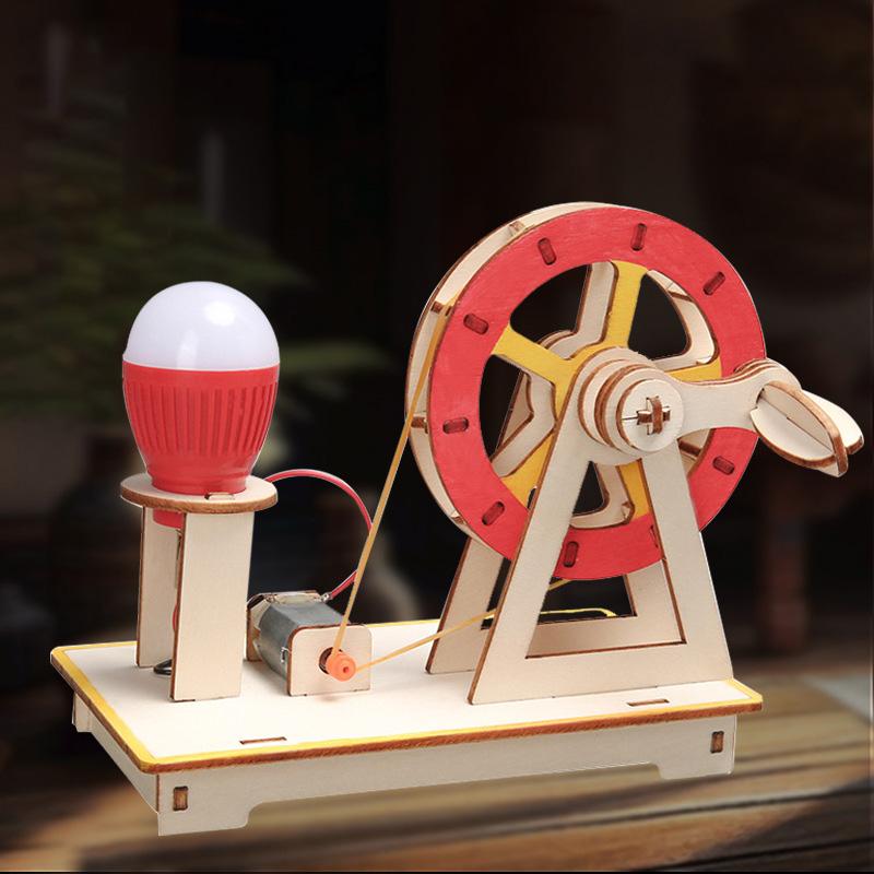 DIY Hand-Operated Generator Science Physics Small Experiment Hand-Assembled Children's Science And Education Toys