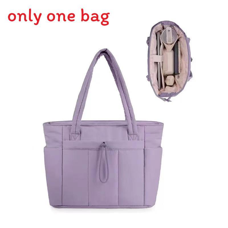 Borsa Tote Casual da Donna in Nylon con Cerniera Custodia per Laptop per Viaggi e Uso Quotidiano