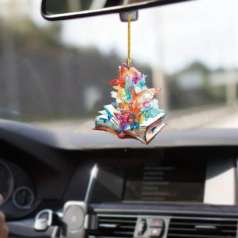 Charming Christmas Acrylic Tree Hanging Ornament For Stylish Interior Car