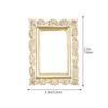 9 Stück Mini Retro Stil Fotorahmen Vintage Harz Bilderrahmen für DIY Bastelarbeiten Handyhülle Deko Kleiner Rahmen Dekoration Miniatur