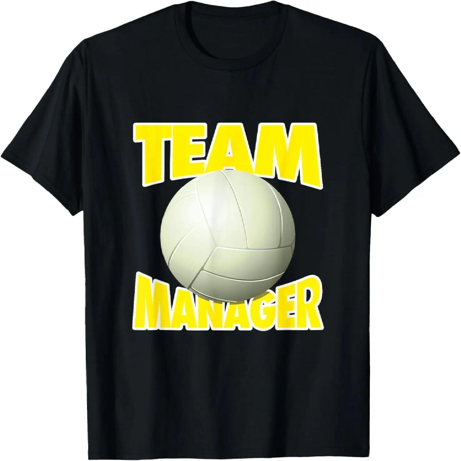 

Volleyball Team Manager Yellow Text Graphic T-Shirt XXXXXL чорний