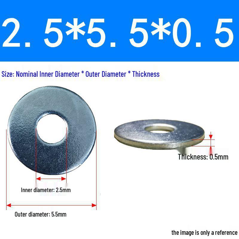 Galvanized Flat Metal Washer Spacer M3-M60