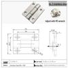 Stainless Steel Adjustable Torque Damping Hinge with Positioning Stop