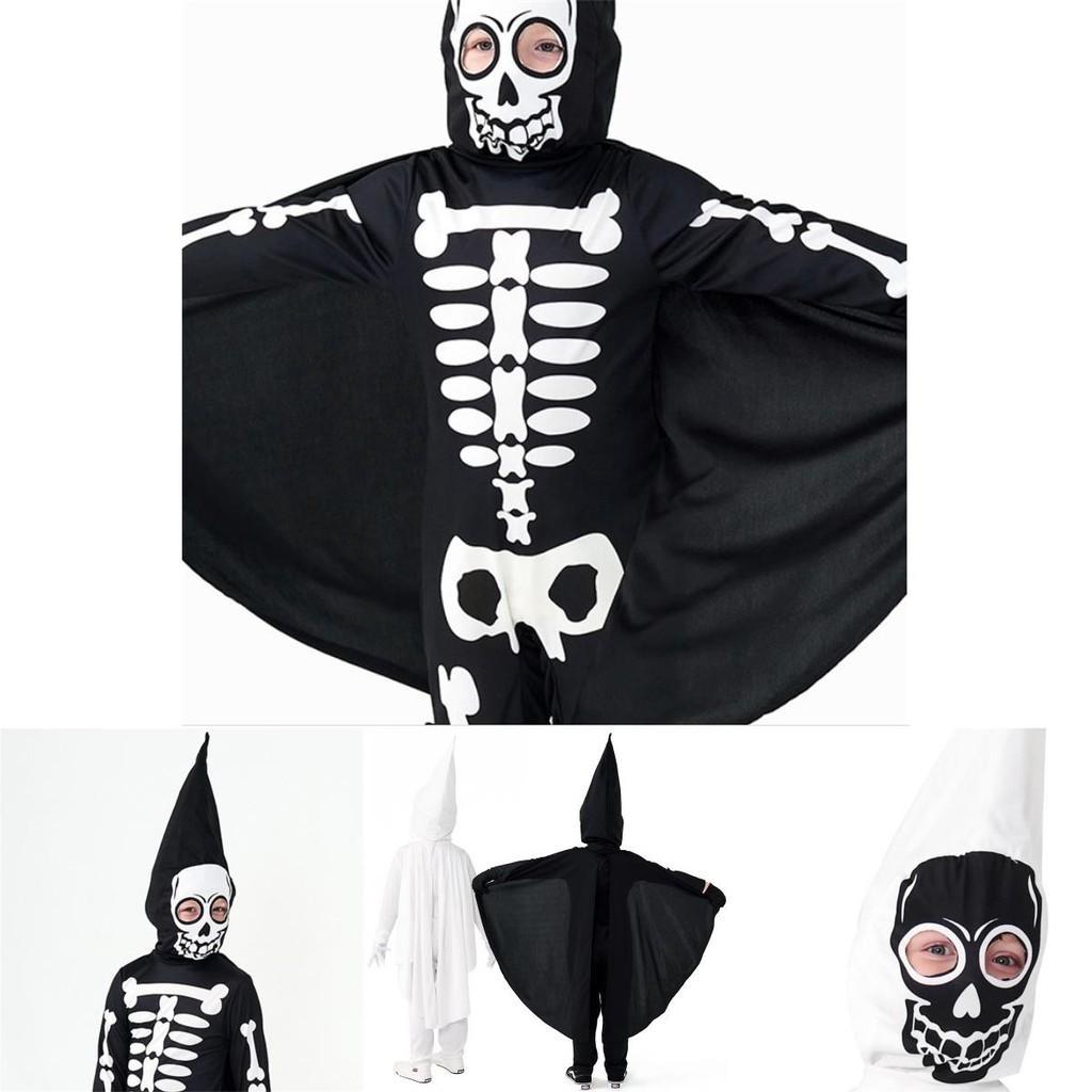 Halloween-Kostüm für Kinder Einzigartiges Totenkopf-Cosplay-Outfit für Partys und Aufführungen
