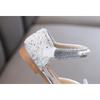Nuovo stile primaverile fiocco con perle scarpe basse da principessa per bambina, scarpe in pelle, performance di danza