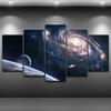 5Pcs the Milk Way Galaxy Universe Planet Outer Space Caudros Pictures Posters Wall Art Canvas Home Decor Living Room Decoration
