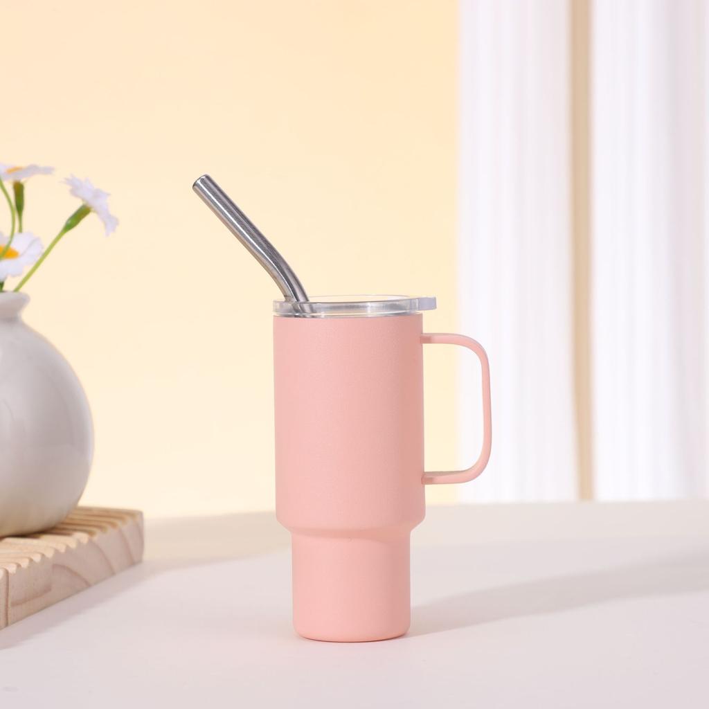 2oz Mini Spirits Glass Stainless Steel Straw Insulation Cup Portable Small Wine Cup Party Cup Straw Cup