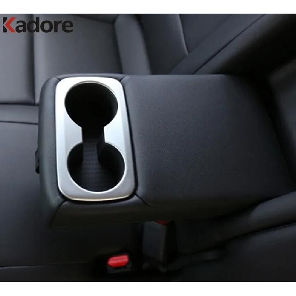 Car Rear Seat Water Cup Holder Frame Cover Trim For Hyundai Tucson 2015 2016 2017 2018 Matte Interior Accessories