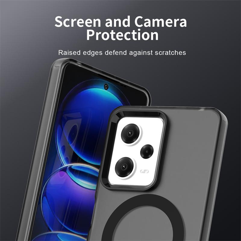 Magnetic Adsorption Wireless Charge Clear Case For Xiaomi Poco X5 Pro Transparent Case For Poco X5 Pro Case For Poco X5 Pro 5G