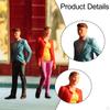 2 Pieces 1/64 People Figures Miniature Diorama Desk Decor Collectibles Crafts
