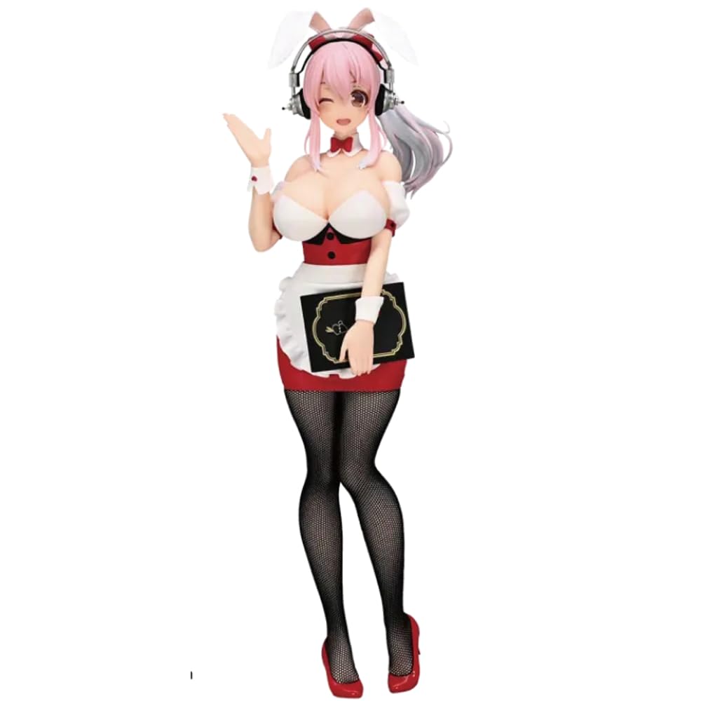 

Super Sonico BiCute Bunnies Figure Waitress Figure Large Size Official Goods Bunny 28cm ver. Approx.