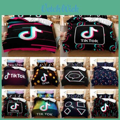 Tiktok Pattern 3d Printed Bedding Set For Luxurious Style And Comfort In Eu Sizes